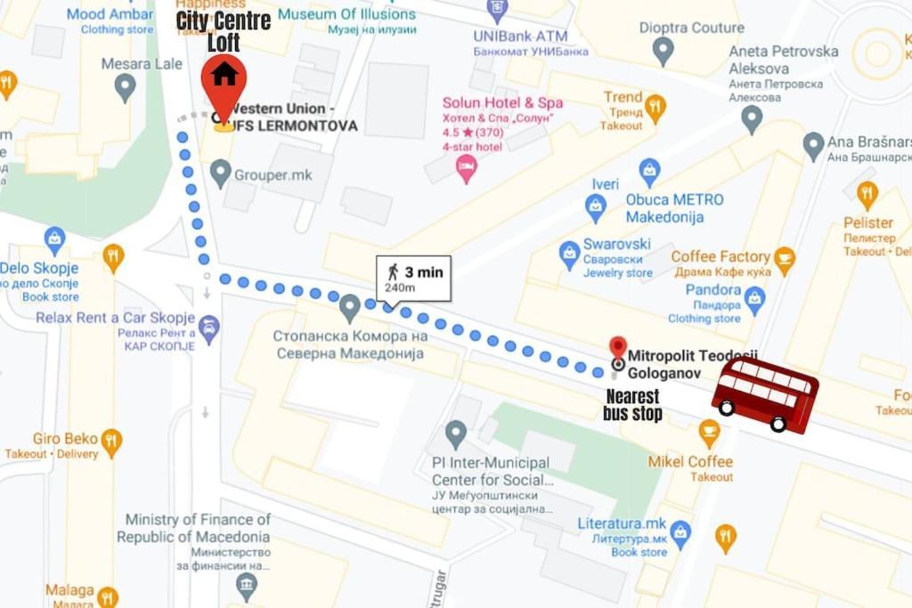 City Centre Loft Скопье Экстерьер фото